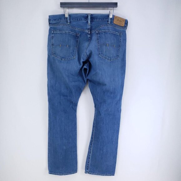 Polo Ralph Lauren Jeans Mens Size 38x32 Relaxed Medium Wash - Picture 2 of 7